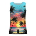 thumbnail image 4 of Cmfcve Men's Plus Size Tank Top Summer Breathable Hawaiian Tank Top Round Neck Sleeveless Gym Tees, 4 of 5
