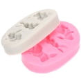 thumbnail image 1 of Miangastore Rabbit Shaped Silicone Mold Pink 2Pcs 3.1x2in Fondant Shaping, 1 of 8