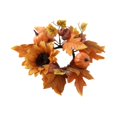 thumbnail image 2 of Mornei Flowers Sunflowers Wreath Pumpkin Fall Wreath Floral Pumpkin Wreath Thanksgiving orange, 2 of 9