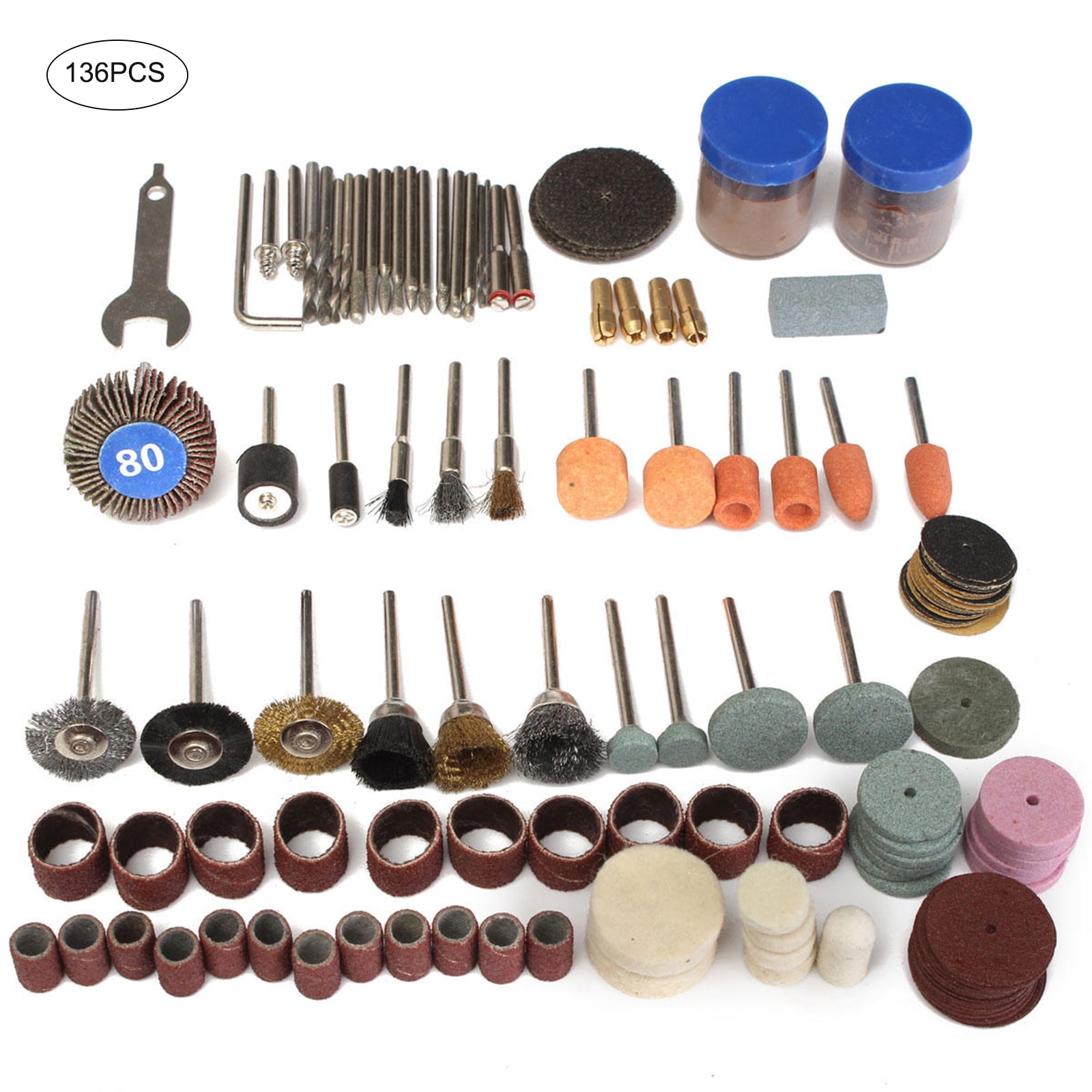 Replacement Kits Polishing Rotary Tool Fit Wheel Bit 136pcs Accessories 