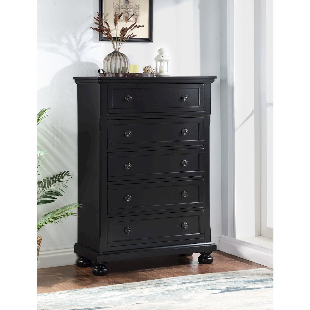 Glory Furniture Meade Chest in Black Color