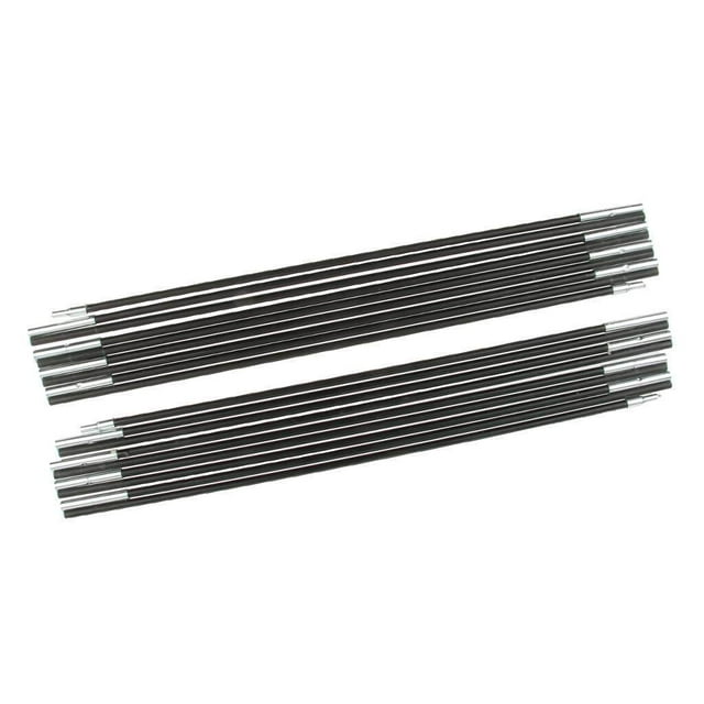Mât de Tente Extérieur Mât de Bâche de Tente en Fibre de Verre Tente de Camping en Fibre de Verre Ensemble de Mât de Tente en Fibre de Verre pour la Randonnée et le Camping 2 Mâtx 9 Sections Chacun