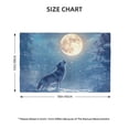 thumbnail image 2 of Placemats Set of 4 / 6, Howling Wolf Full Moon Placemats for Dining Table Indoor/Outdoors Heat Resistant Washable Placemats 18" x 12", 2 of 8