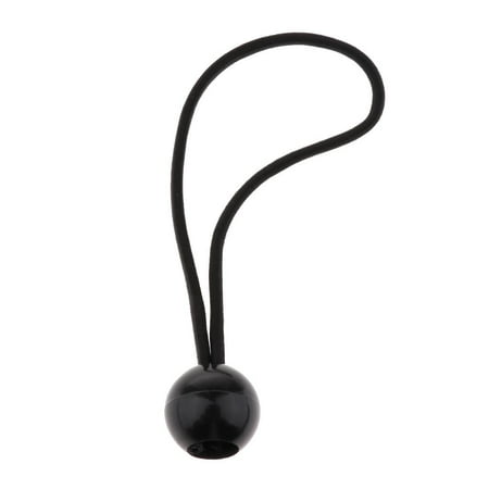 

Reusable Ball Cord Loop Strap With Plastic Ball For Tarps And Tents - Black as described
