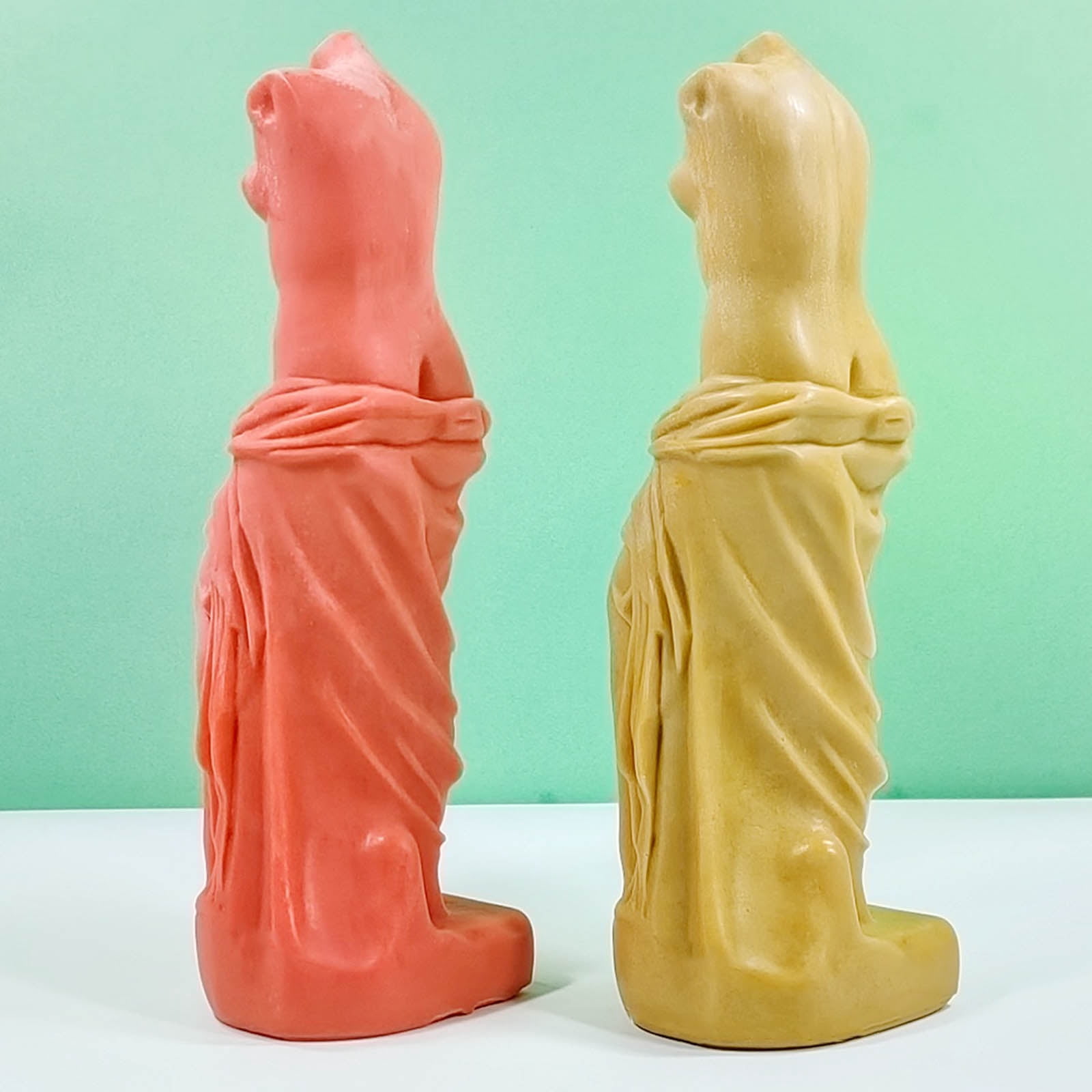 COOLHOOD Silicone Candle Mold Gypsum Resin Soap Molds Candle Making 3D Body Plaster Mould Home Decorations