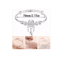 thumbnail image 2 of Pulsera Atrapasueños Plata 925 con Plumas y Dije, Diámetro 70 mm Xtrellar plateado, 2 of 3