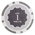 thumbnail image 4 of Playzaic 14-gram Eclipse Poker Chips (50-pack) Heavy Clay Composite Set ($100 Black), 4 of 4