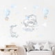 thumbnail image 4 of Pegatinas de pared con forma de globo y animales, pegatinas de pared, murales, calcomanías para niños, globos aerostáticos, nubes, elefantes para habitación de niños, guardería de bebés, 4 of 5