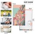 thumbnail image 6 of Yayeee 100% Cotton Hand Towels for Bathroom 16" x 28" Soft Absorbent Kitchen Towel, Cityscape Painting, 6 of 7