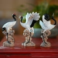 thumbnail image 4 of Estatuas Grúa Kusrkot 3 Uds Chic Regalo Coleccionables para Sala de Estar Estatua en forma de grulla, 4 of 8