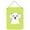 Lime Green, variant on Checkerboard Lime Green Maltese Wall or Door Hanging Prints