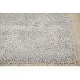 thumbnail image 4 of Nourison Malibu Shag Solid Shag Silver Grey 5'3" x 7'3" Area Rug, (5' x 7'), 4 of 8