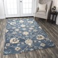 thumbnail image 3 of Alora Decor Napoli 6'6" x 9'6" Motifs Blue/Ivory Hand-Tufted Area Rug, 3 of 3