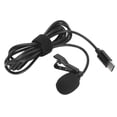 thumbnail image 2 of Mini micrófono de solapa con clip, tipo universal, con cable, para entrevistas en vivo, 2 of 8