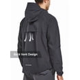 thumbnail image 3 of NORTHYARD Men's Rain Jacket with Hood lightweight Waterproof Raincoat Hiking Outdoor Camping Windbreaker With Zipper Pockets Black L, 3 of 7
