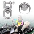 thumbnail image 3 of 304 Stainless Steel Swivel Shackle Anti Rust Snap Link Easy to Install for Marine Boating, 3 of 7
