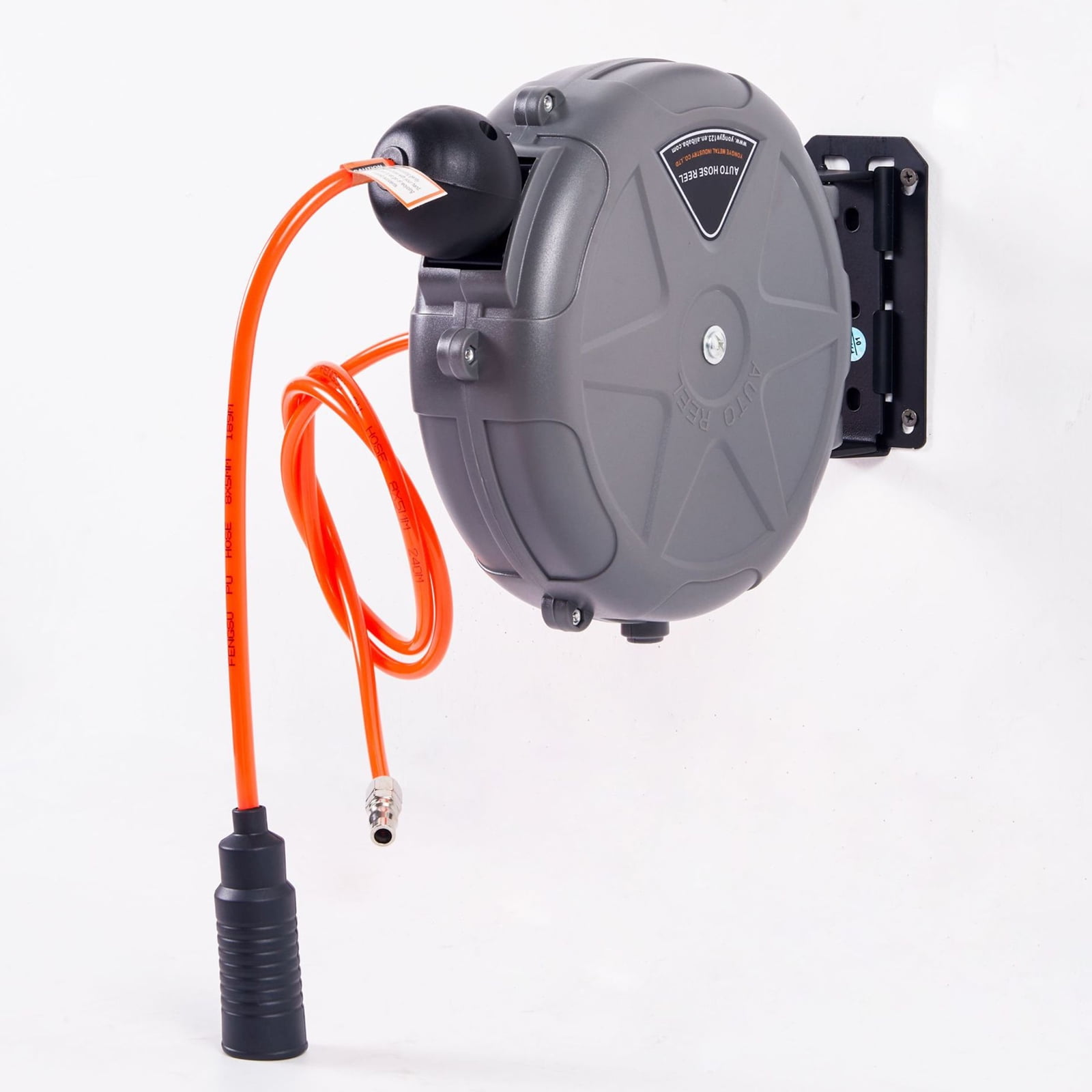 Car Automatic Retractable Hose Reel Heavy Duty 180 Degree Bracket Telescopic Air Drum Reel For Garden Hose Reel