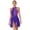 Purple, variant on ZALDITA Women Lyrical Dance Costume Halter Neck Flowy Skirt Dress Ballet Leotard Dancewear Burgundy XL