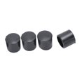 thumbnail image 2 of 100 Pcs Black Rubber PVC Flexible Round End Cap Round 12mm Foot Cover, 2 of 7