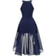 thumbnail image 5 of Vestido de cóctel para mujer, vestidos de fiesta irregulares sin mangas., 5 of 5