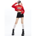 thumbnail image 6 of Black Mini Skirt Women Summer Y2K Aesthetic Elastic High Waist Shorts Slim A Line Skirt Fashion Casual Streetwear Kawaii-Black-M, 6 of 7