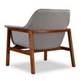 thumbnail image 5 of Manhattan Comfort Miller Fabric Upholstered Accent Chair in Gray/Walnut, 5 of 5