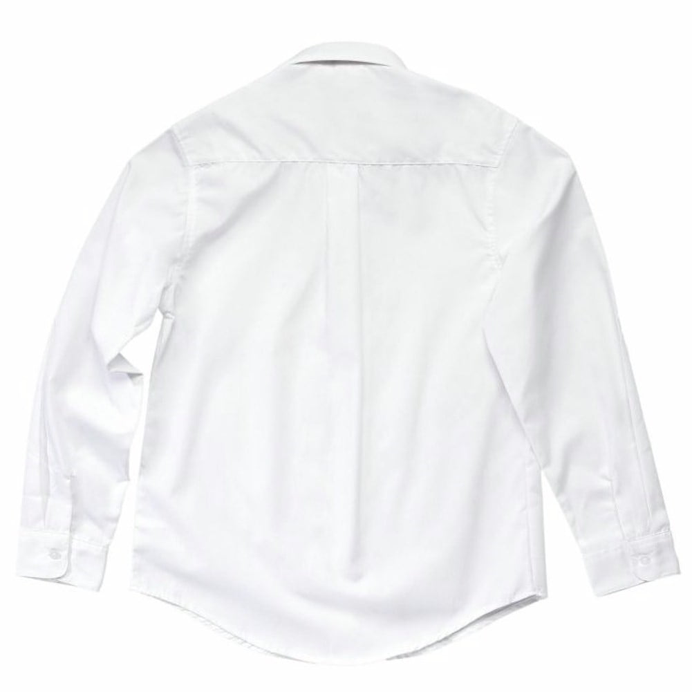 French Toast Boys School Uniform Long Sleeve Classic Button-up Dress Shirt, Sizes 4-20 & Husky