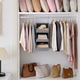 thumbnail image 6 of GRANNY SAYS 3 Tier Hanging Closet Organizer with 2 Sturdy Hooks, Anti-Fall Front Edge, Hanging Storage Foldable, Grey, 6 of 10