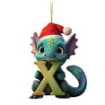 thumbnail image 2 of Herrnalise Dragon Baby Christmas 26 Letter Ornaments,26 Letter Cartoon Dinosaur Acrylic Pendant Festival Ornaments Indoor 2024 Hanging Decor Gift for Kid (X), 2 of 9