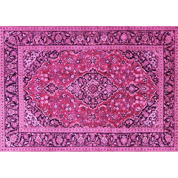 Ahgly Company Indoor Rectangle Persian Pink Traditional Area Rugs, 2' x 4'