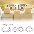 thumbnail image 5 of KUIFORTI 2 Pcs Car Window Shade for Baby Side Window Sunshade, Dahlia Sun Visor for Car Truck Sedan, Foldable Cling Automotive Interior Sun Protection, 5 of 8