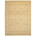 thumbnail image 1 of Unique Loom Tapis de Zone de Médaillon Edinburgh 9' x 12' Rectangle Beige/vert Clair, 1 of 1