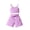 Purple, variant on KYAIGUO Baby Toddler Summer Casual Camisole Top Shorts Set for Girls 18M-6Y Sleeveless Shirt Shorts Set