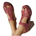thumbnail image 7 of Women'sandals Oofos Ooahh Slide Women's Fashionable Casual Versatile Open-Toe Spring And Summer High-Heeled Sandals Pink, 7 of 7