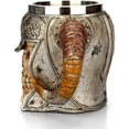 thumbnail image 4 of Viking Drinking Cup Stainless Steel Skull Mug Skeleton Beer Tankard, 4 of 5