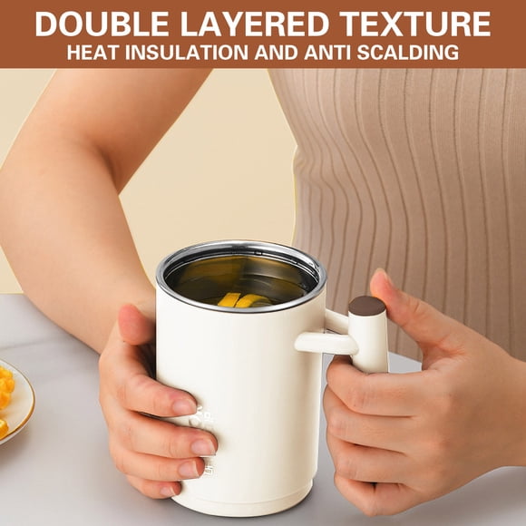 EQWLJWE Coffee Mug Insulated Coffee Cup with Lid Office High-Grade Water Cup Female Couple Cup 304 Stainless Steel Mug 500ml,Clearance Deals