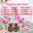 thumbnail image 5 of 2 Pack Infant Baby Girls Sandals Elastic Back Strap Flats Slippers Soft Toddles Princess Shoes Faux Fur Slides Shoes First Walker House Shoes, 5 of 7