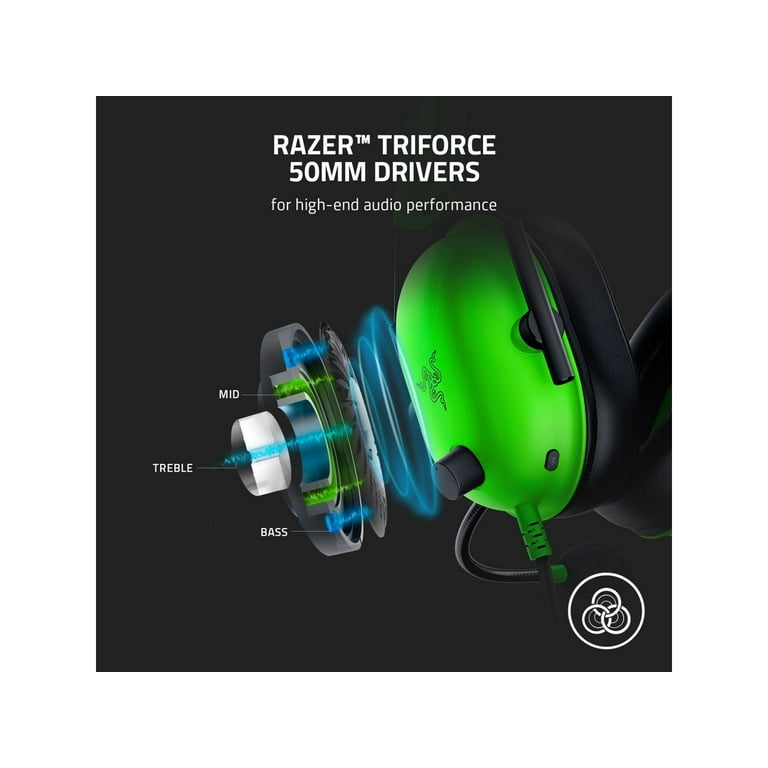  Razer BlackShark V2 X Wired Gaming Headset with 7.1 Surround  Sound, 50mm Drivers, Noise Cancelling Mic : Everything Else