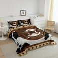 thumbnail image 3 of Erosebridal Texas Stars Bedding King Comforter Set, Western Tribal Duvet Insert, Cow Print Comforters & Duvets, Breathable Bedroom Decor, 3-Piece, 3 of 8