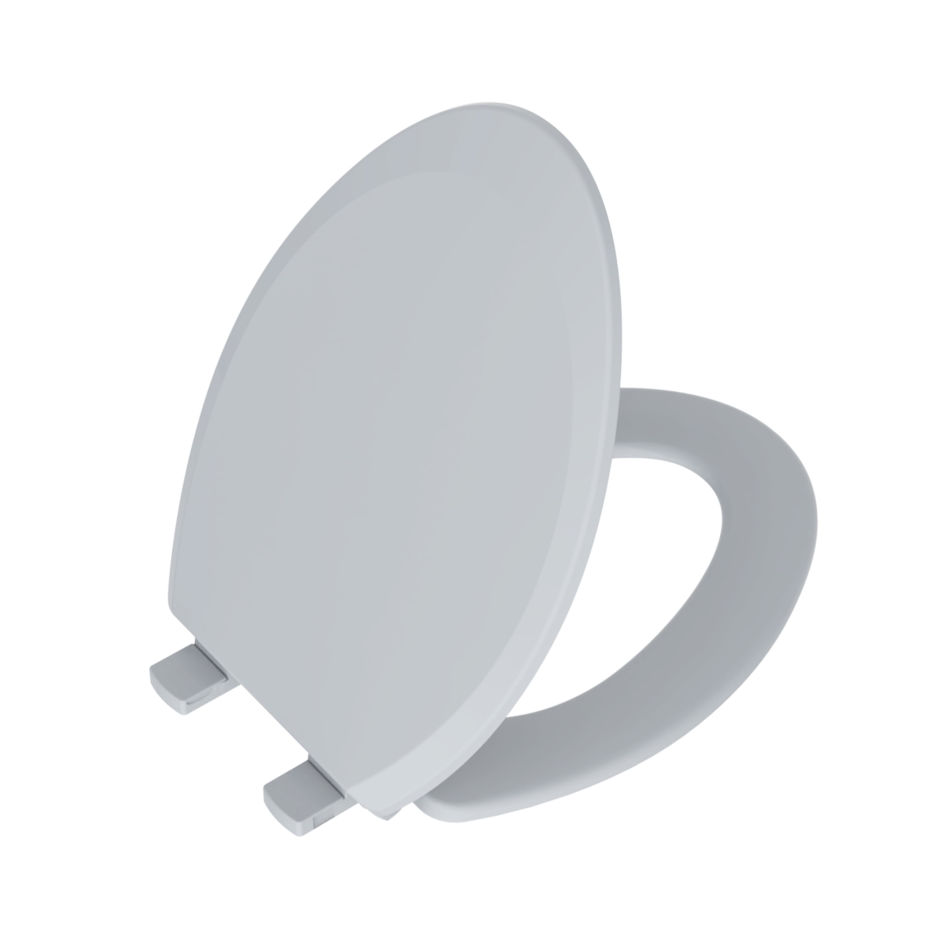 Mainstays Plastic Elongated Toilet Seat with Easy off in Rich Grey
