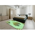 thumbnail image 4 of Ahgly Company Indoor Rectangle Patterned Light Green Area Rugs, 7' x 9', 4 of 6