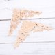 thumbnail image 4 of 4pcs Wooden flower, wood carving, decal corner, decal frame, wall, door, furniture, wood carving, decoration, handicraft, 4 of 5