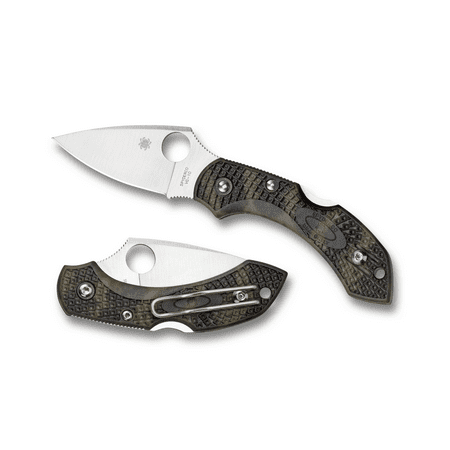Spyderco Dragonfly 2 Folding Knife 2-5/16 VG10 Satin Plain Blade Zome Green FRN Handles Lockback - C28ZFPGR2