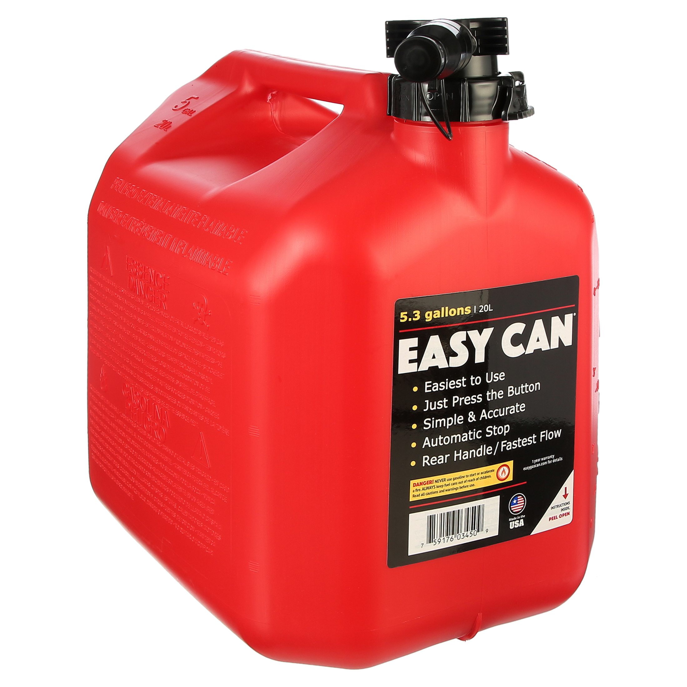 Easy Can NoSpill 5 Gallon Gas Can