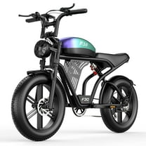 ASKGO Electric Bike for Adult ,2200W Peak 30MPH 75Miles Electric Mountain Bike , 48V 20AH Removable Battery, 7 Speed Electric Motorcycle, 20*4" Fat Tire Off Road E bike, Snow/Beach/Mountain UL2849