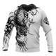 thumbnail image 3 of Sudadera con capucha para hombre, con estampado de tigre en 3D, holgada, de diseñador, para primavera y otoño, de manga larga, talla 4XL, ropa Harajuku Y2k de gran tamaño, 3 of 5