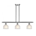 thumbnail image 1 of 516-3I-SN-G411-LED-Innovations Lighting-Dayton-10.5W 3 LED Island in Industrial Style-36 Inches Wide by 9.5 Inches High   Brushed Satin Nickel Finish, 1 of 1