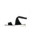 thumbnail image 3 of Womens Via Spiga Jordan Ankle Strap Sport Sandals, Black Suede, 3 of 5