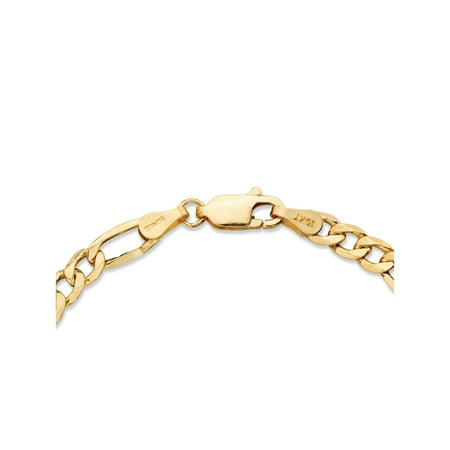 Polished Figaro-Link Chain Necklace in 10k Yellow Gold 22" (4.75mm)