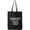 Black, variant on Permanently Tired Cotton Canvas Tote Bag